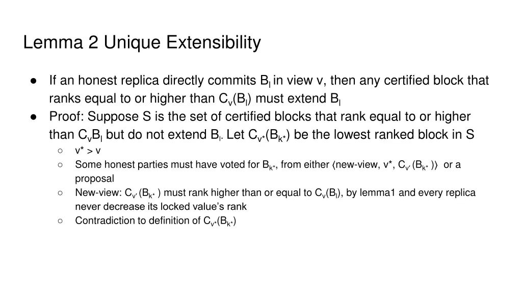 lemma 2 unique extensibility