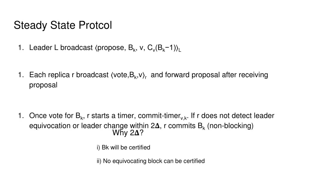 steady state protcol