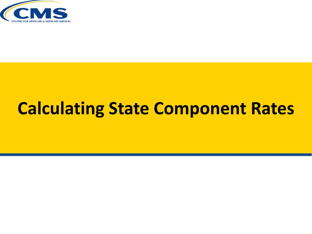 calculating state component rates