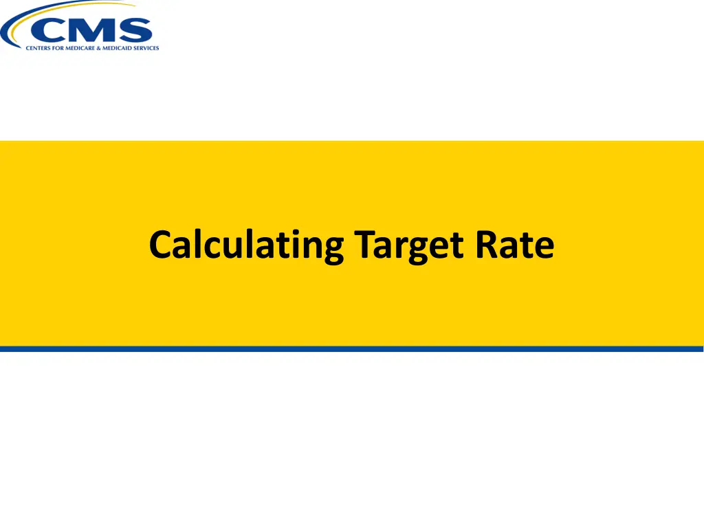 calculating target rate