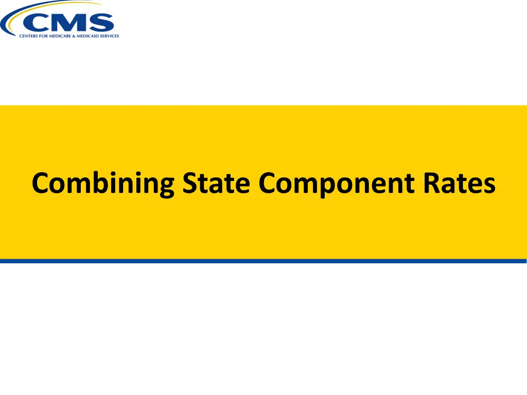 combining state component rates