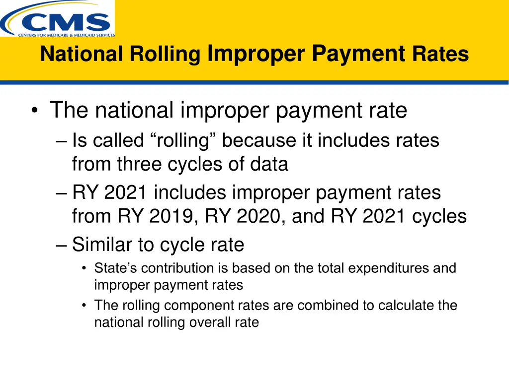 national rolling improper payment rates