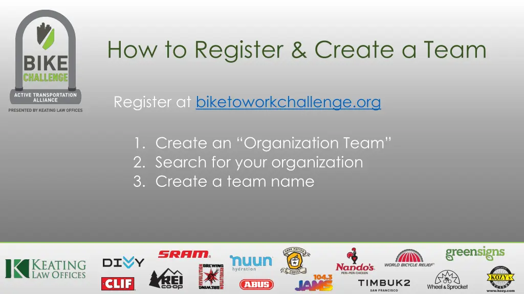 how to register create a team