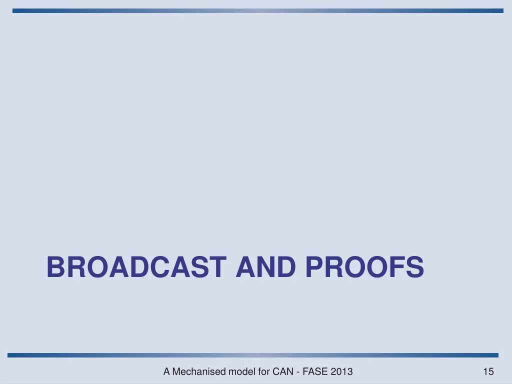 broadcast and proofs