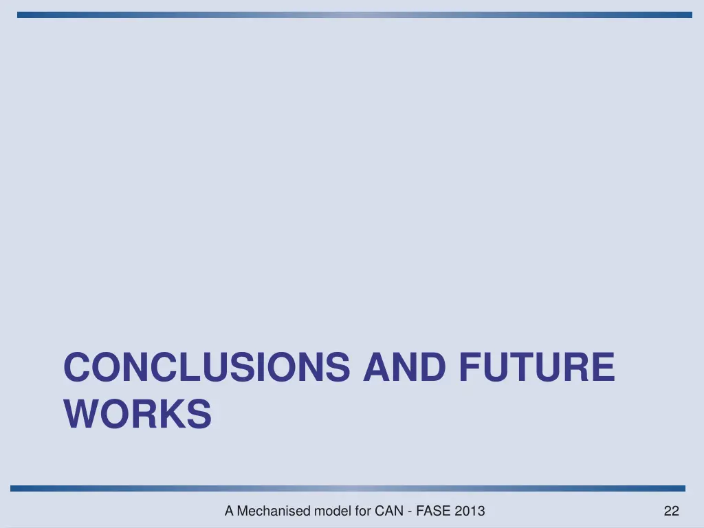 conclusions and future works