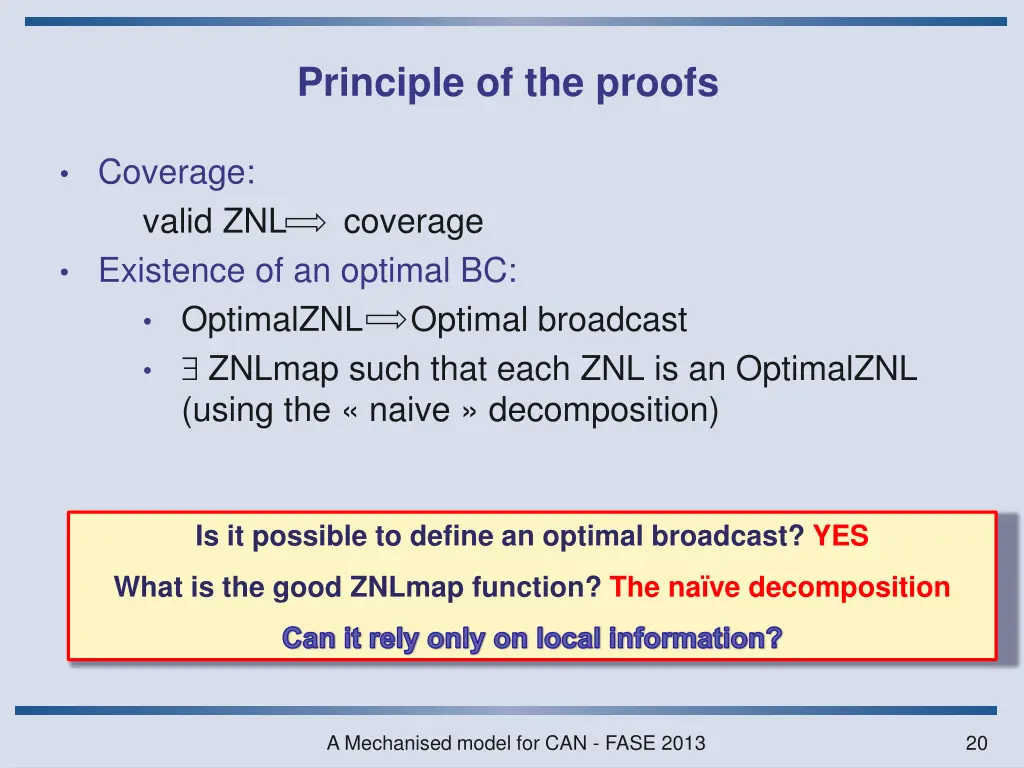 principle of the proofs