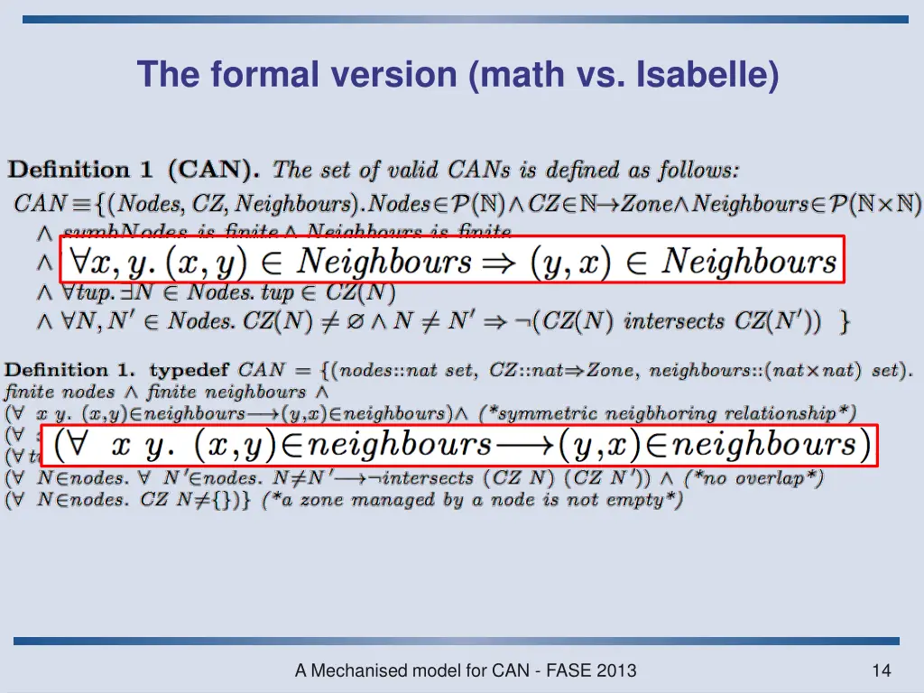 the formal version math vs isabelle