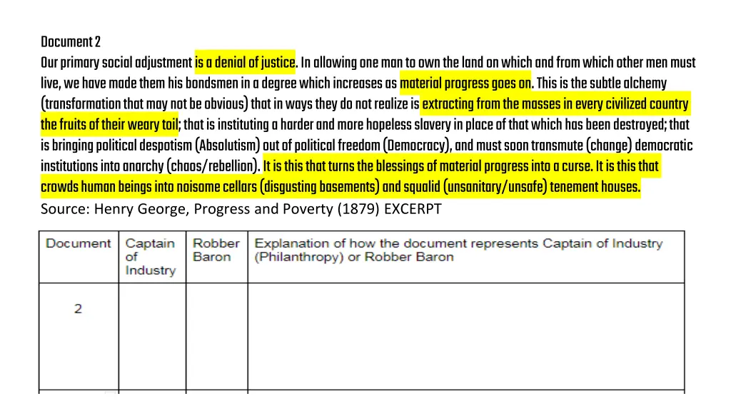 document 2 our primary social adjustment