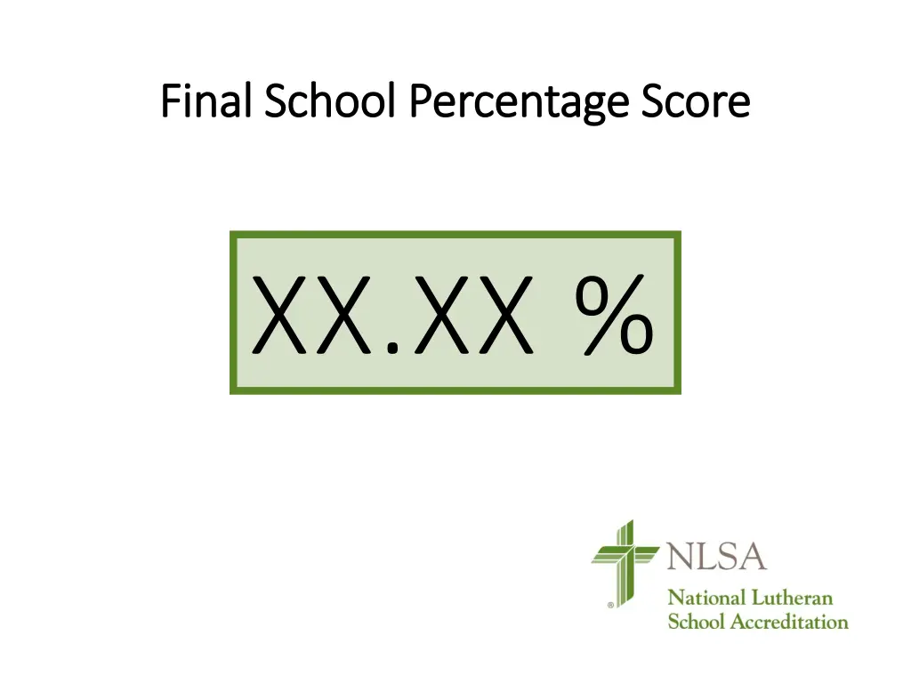 final school percentage score final school