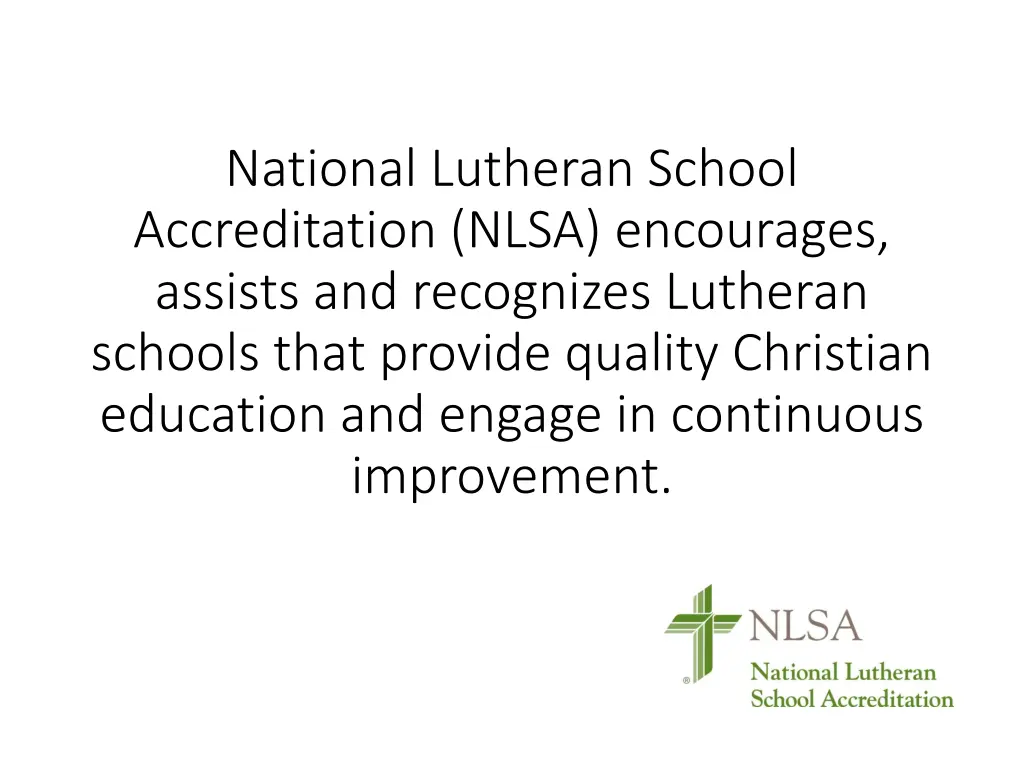 national lutheran school accreditation nlsa