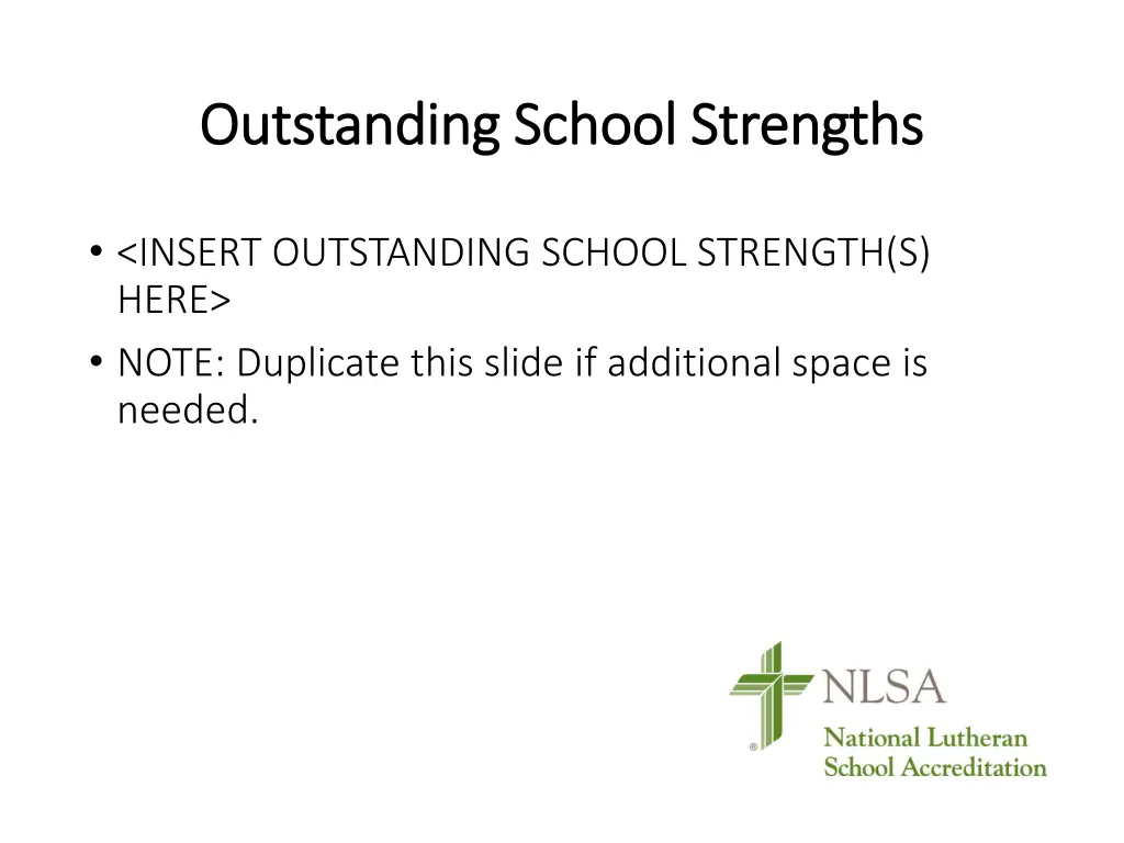 outstanding school strengths outstanding school