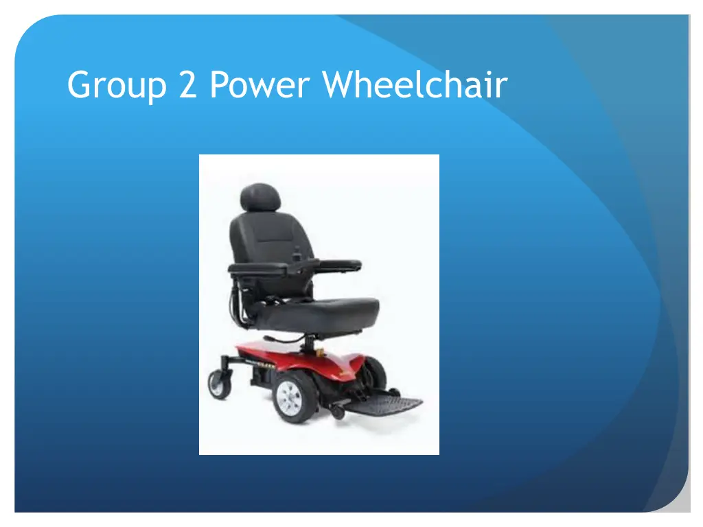 group 2 power wheelchair