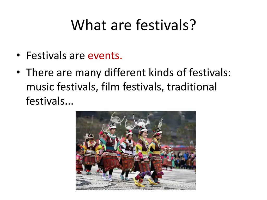 what are festivals