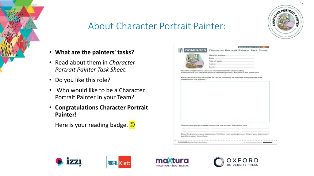 about character portrait painter