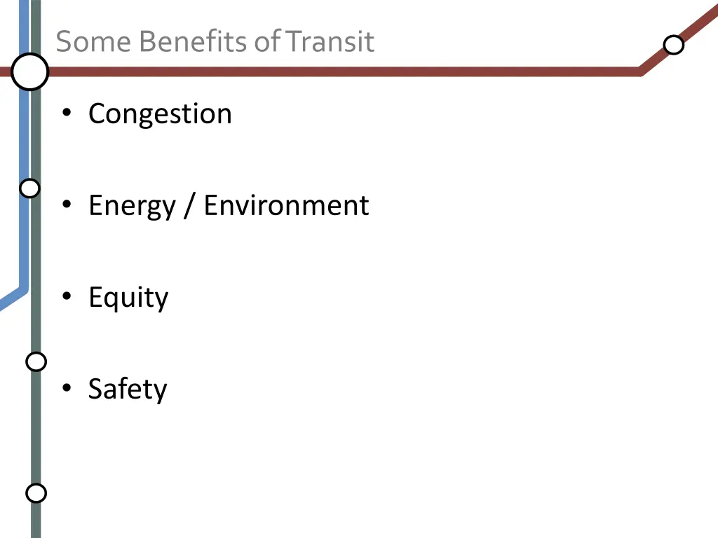 some benefits of transit