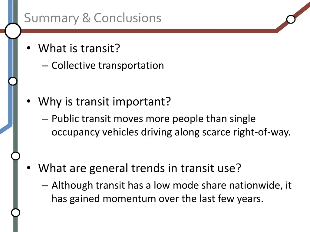 summary conclusions