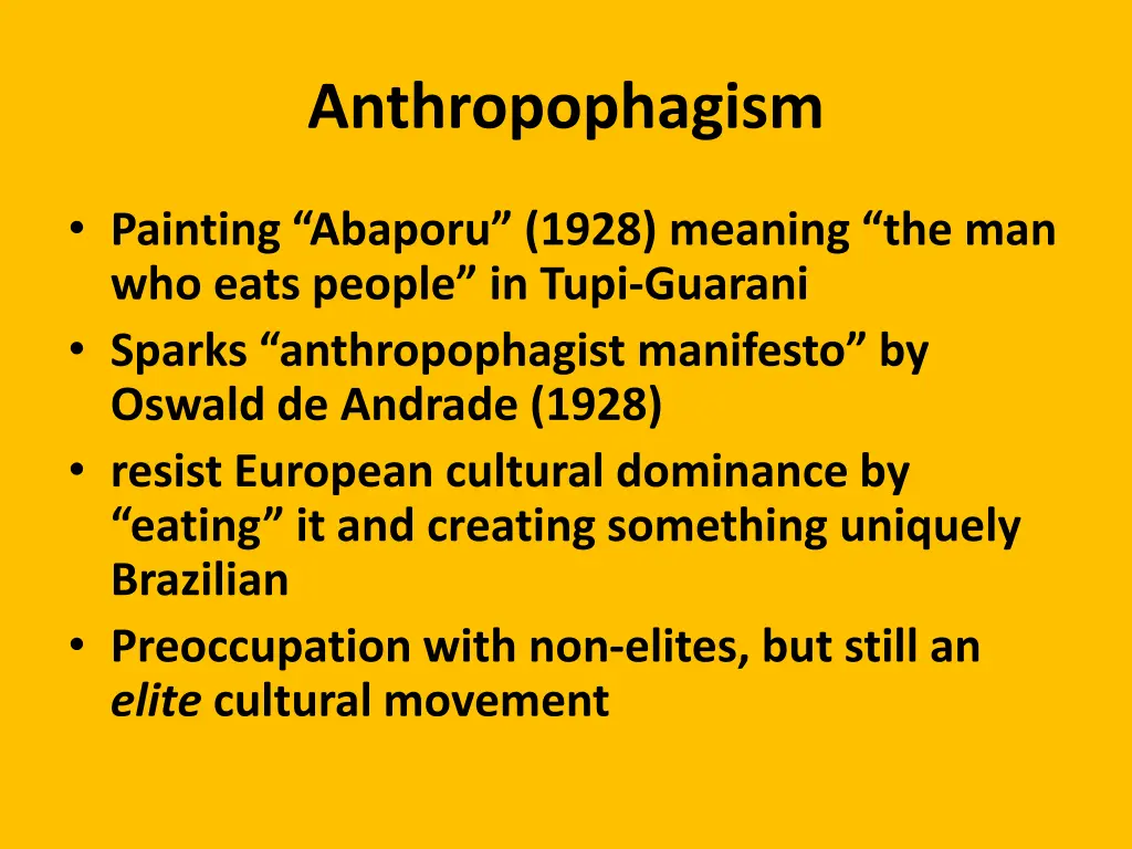 anthropophagism