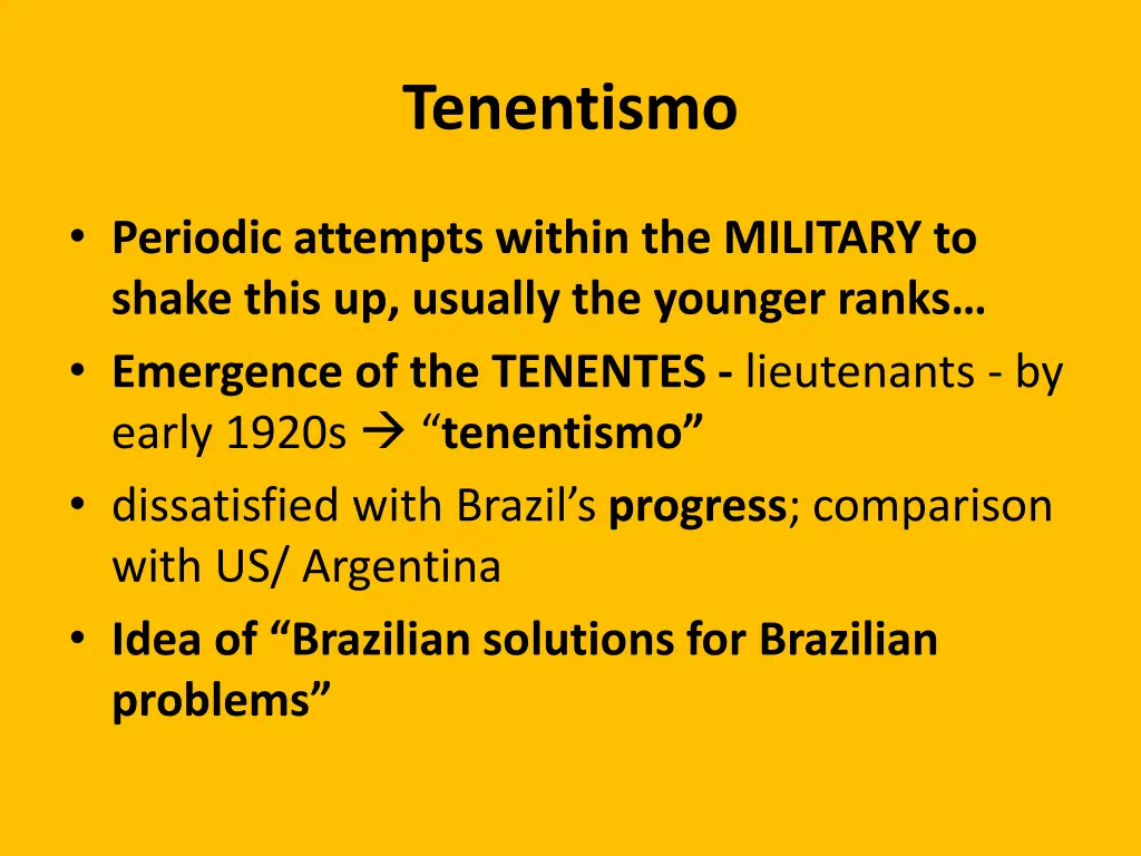 tenentismo