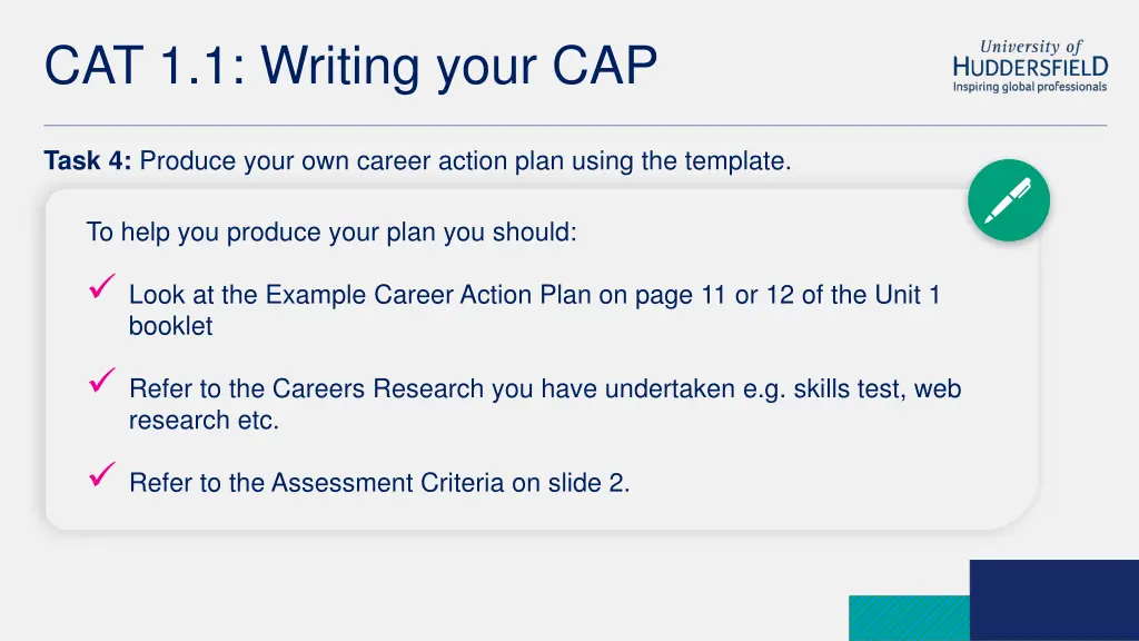 cat 1 1 writing your cap