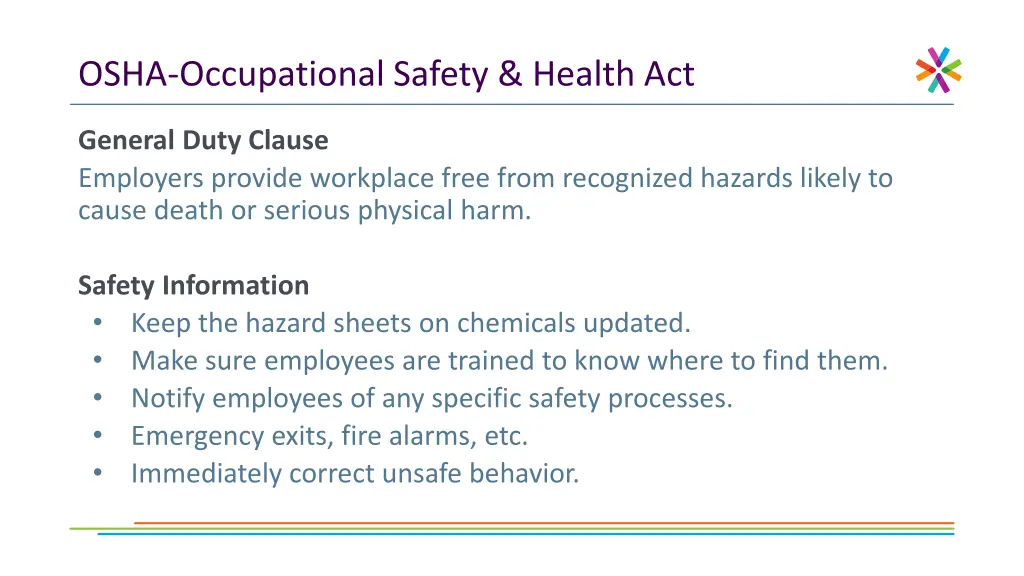 osha occupational safety health act