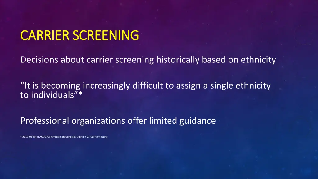 carrier screening carrier screening