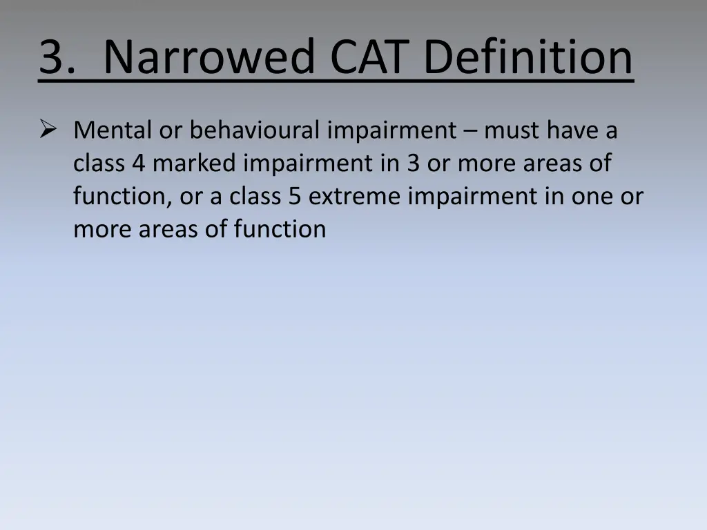 3 narrowed cat definition 6