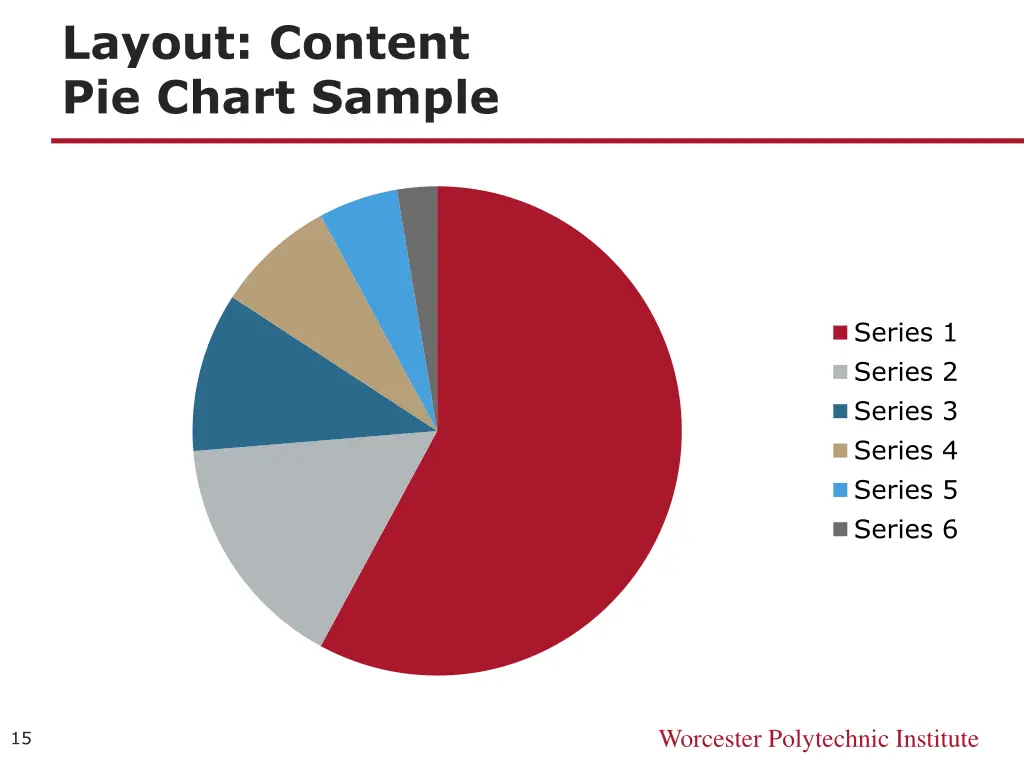 layout content pie chart sample