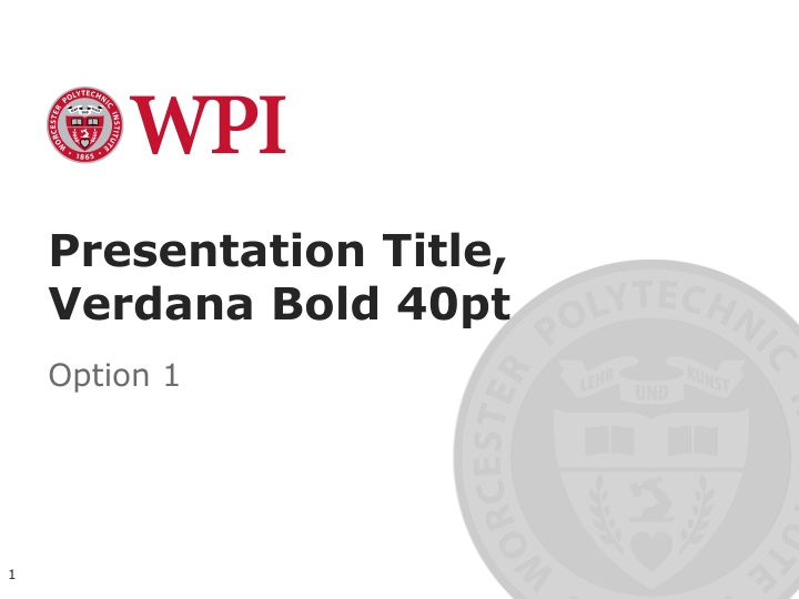 presentation title verdana bold 40pt