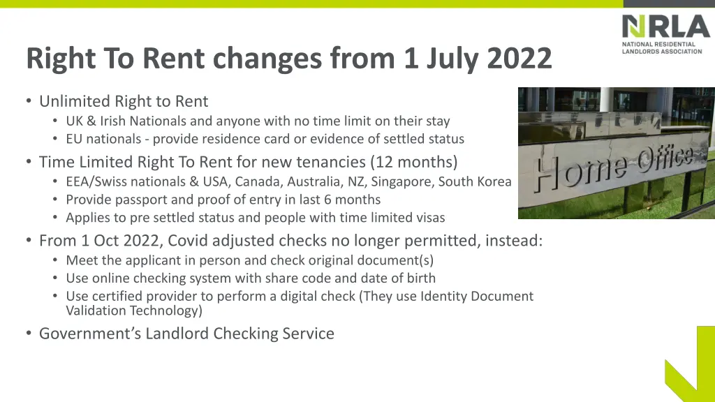 right to rent changes from 1 july 2022