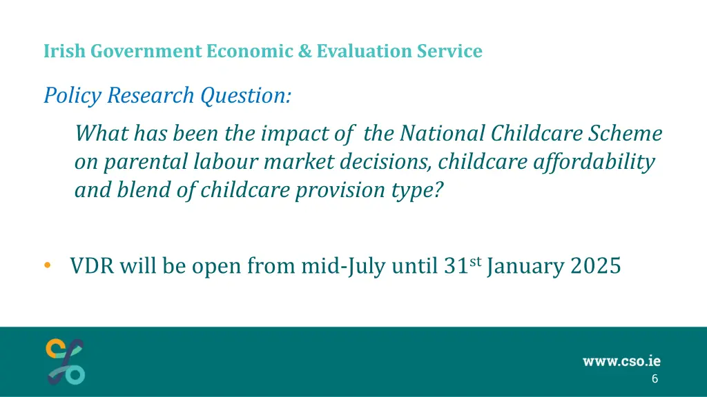 irish government economic evaluation service