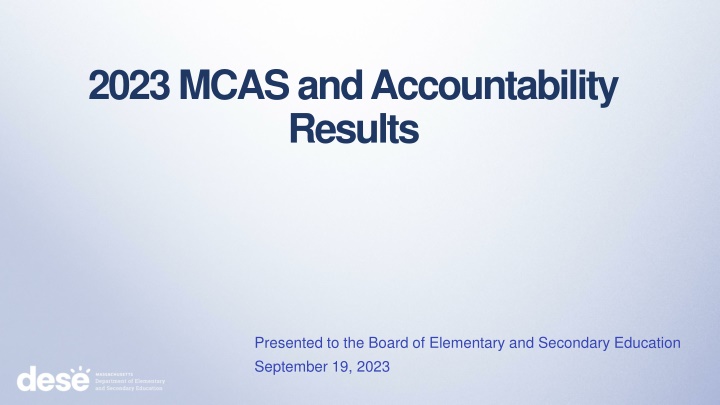 2023 mcas and accountability results