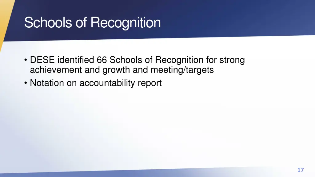 schools of recognition