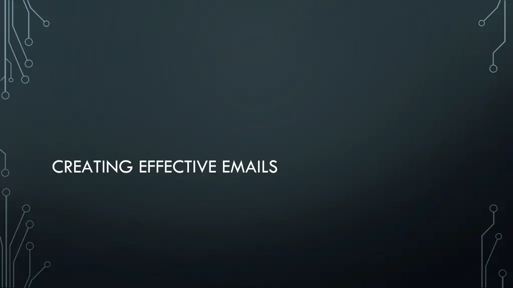 creating effective emails