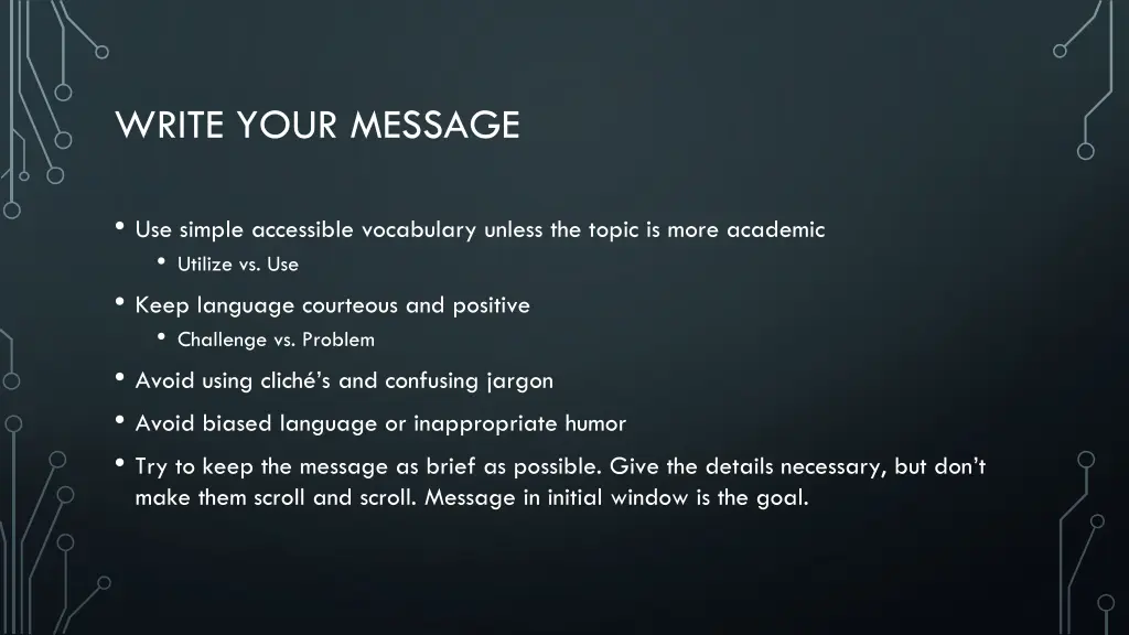 write your message 3