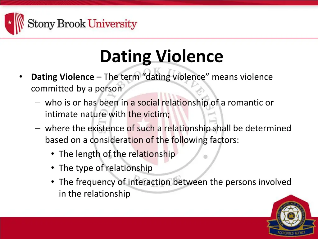 dating violence