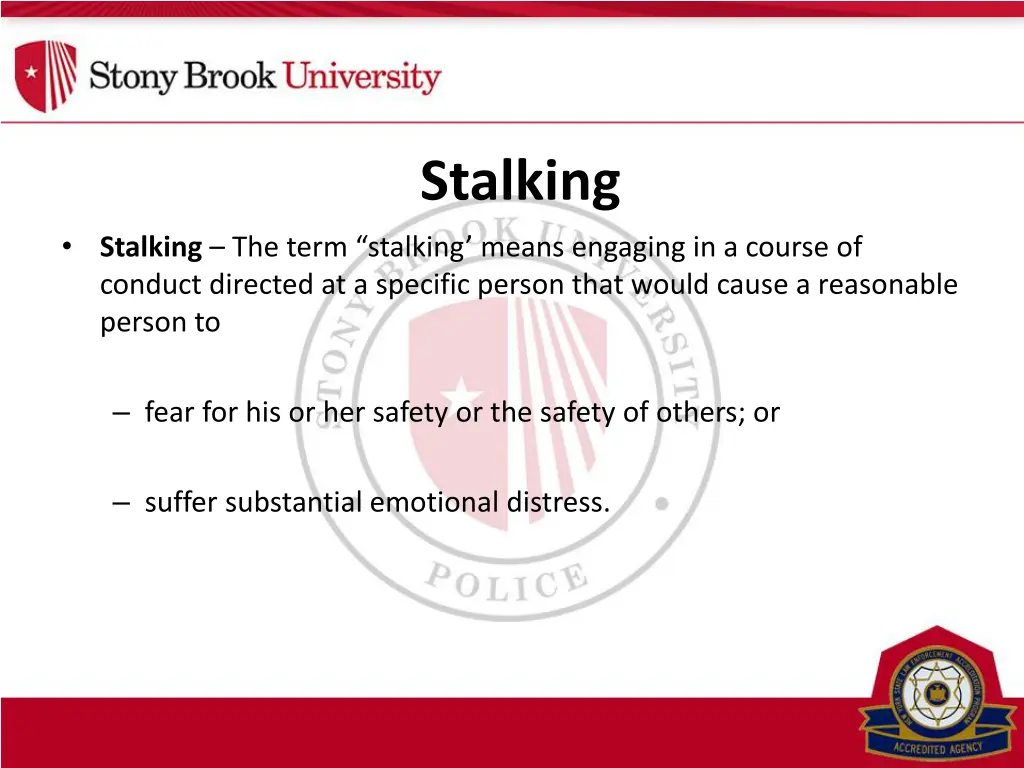 stalking