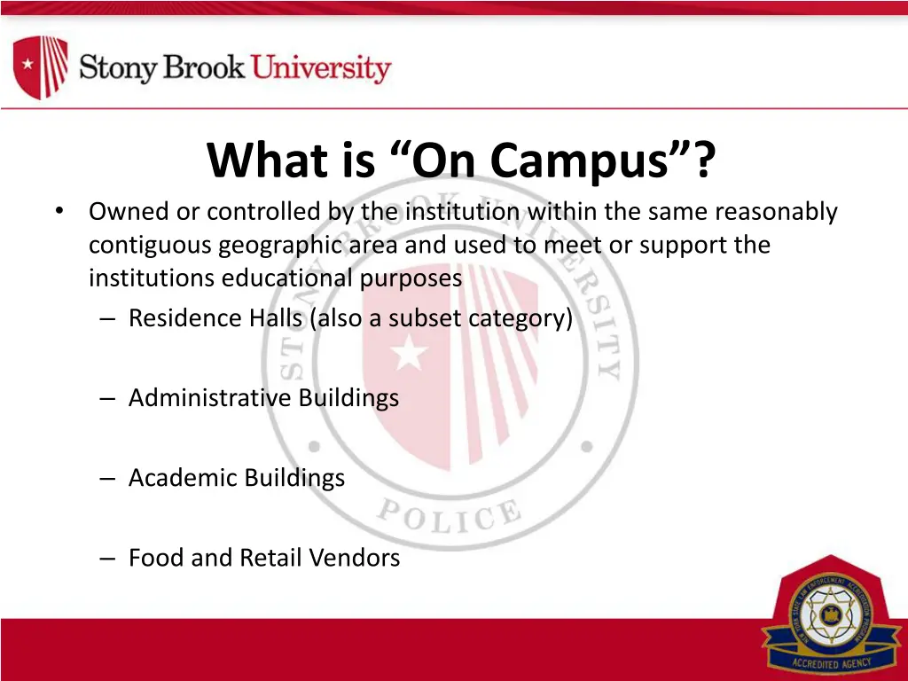 what is on campus