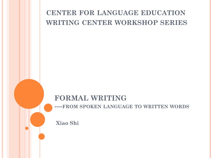 center for language education writing center