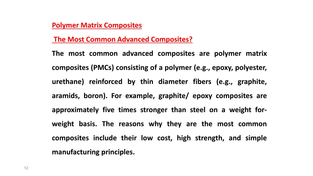 polymer matrix composites