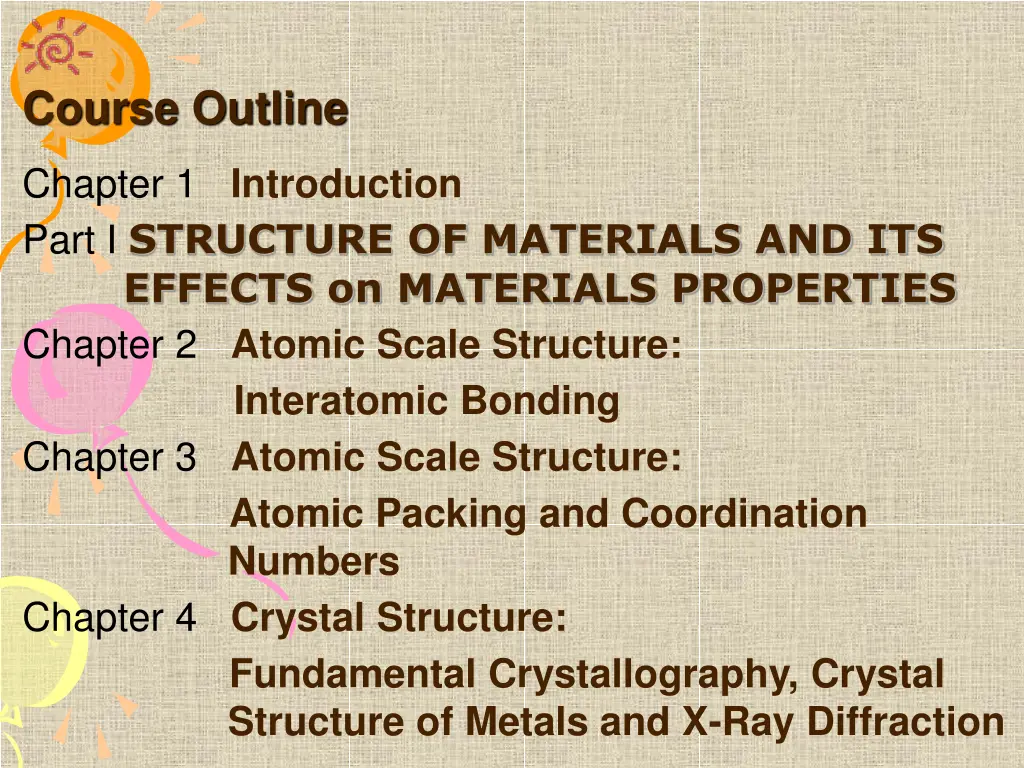 course outline