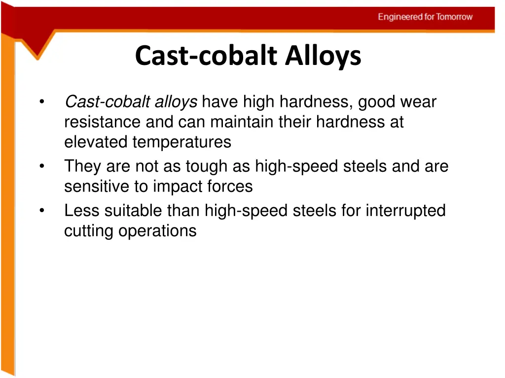 cast cobalt alloys