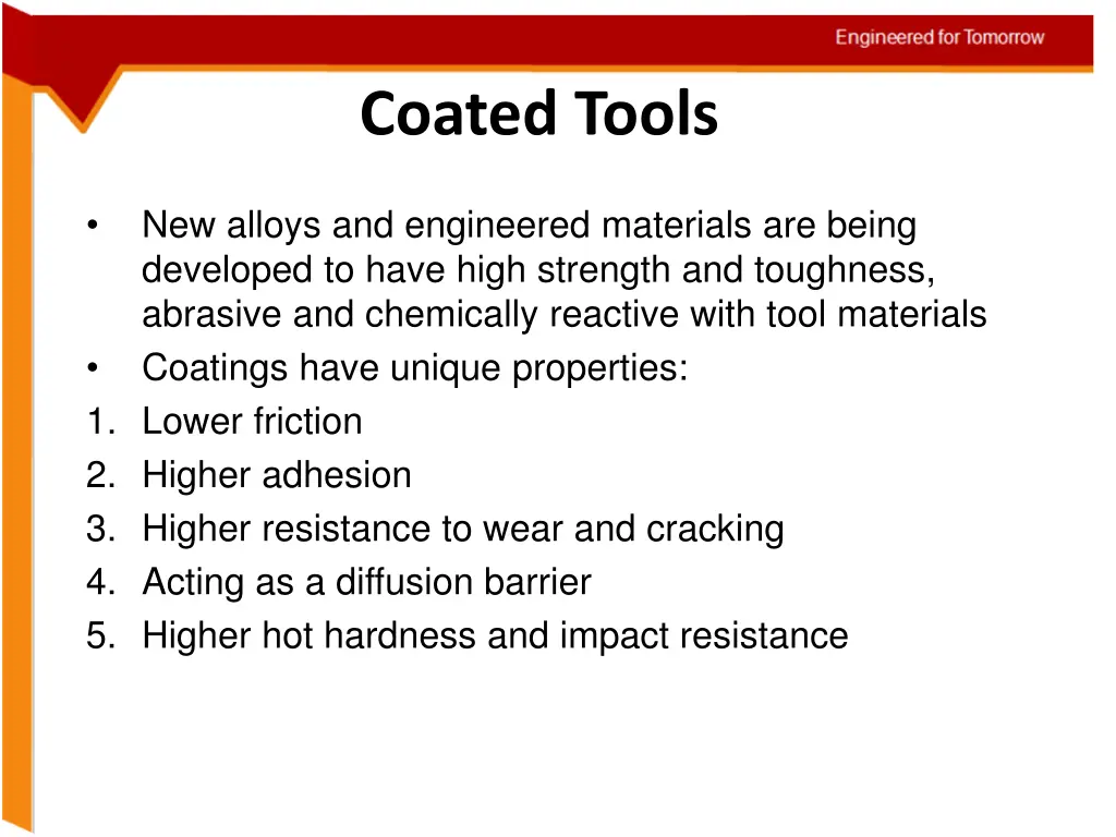 coated tools