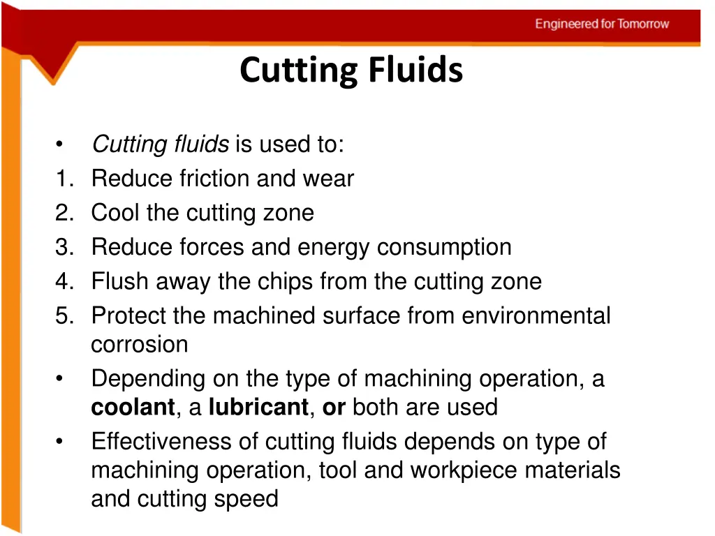 cutting fluids