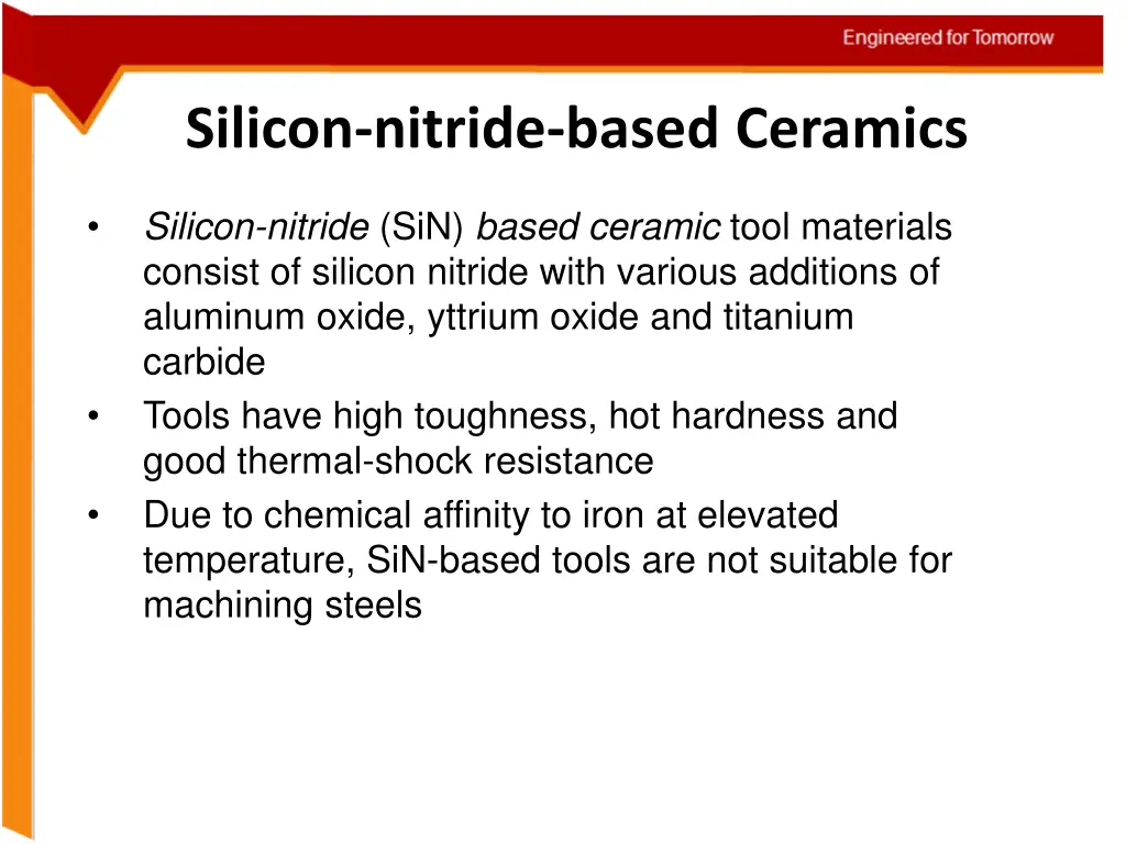 silicon nitride based ceramics