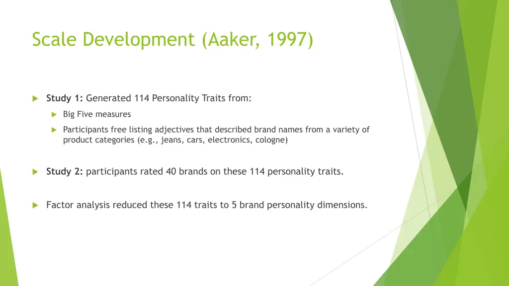 scale development aaker 1997