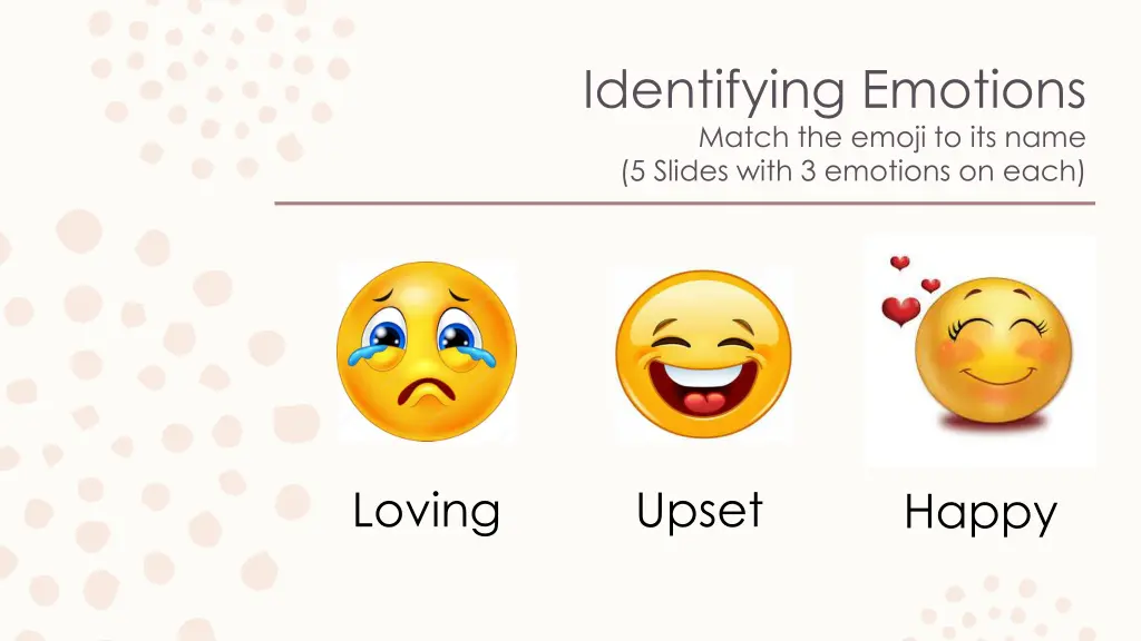 identifying emotions match the emoji to its name 2