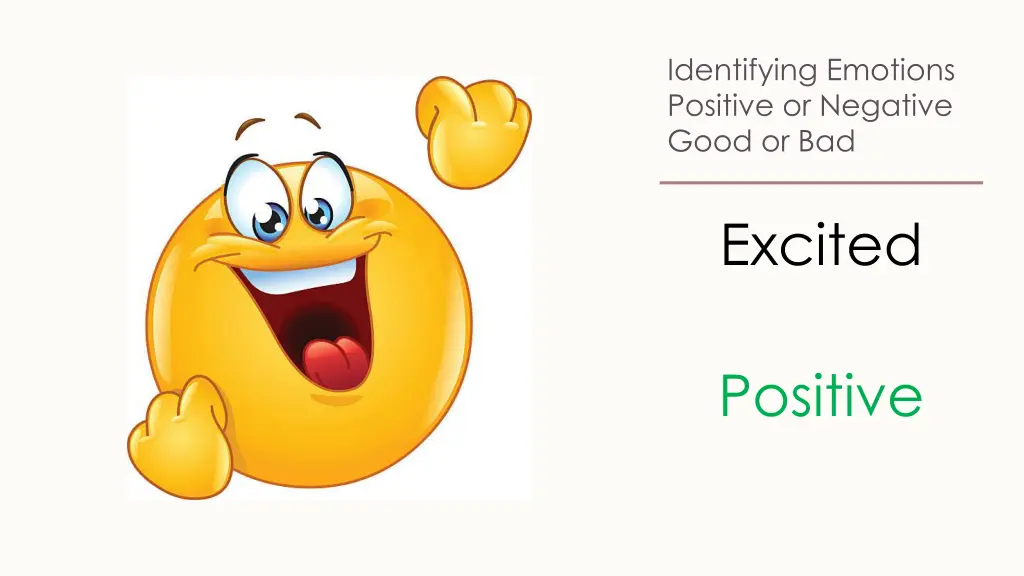 identifying emotions positive or negative good 1