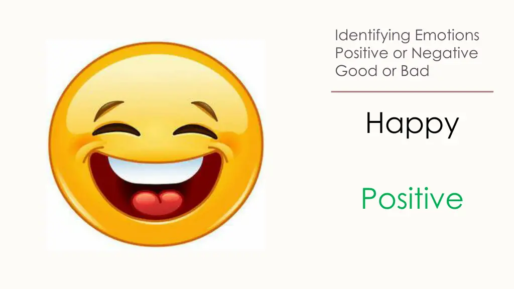 identifying emotions positive or negative good 10