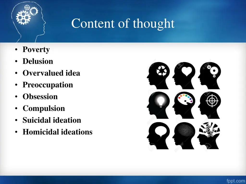 content of thought