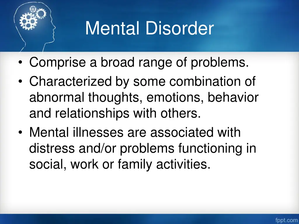 mental disorder